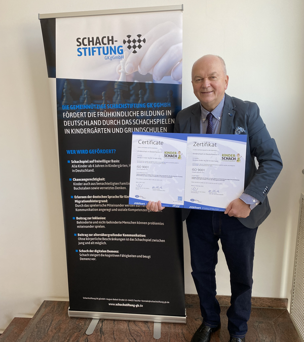 Kinderschach in Deutschland e.V. erhält ISO 9001 Zertifizierung